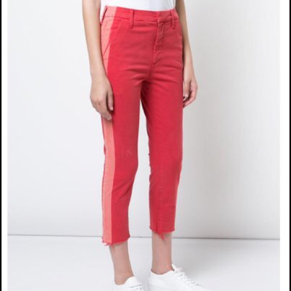MOTHER | shaker crop fray | 30 | washed look